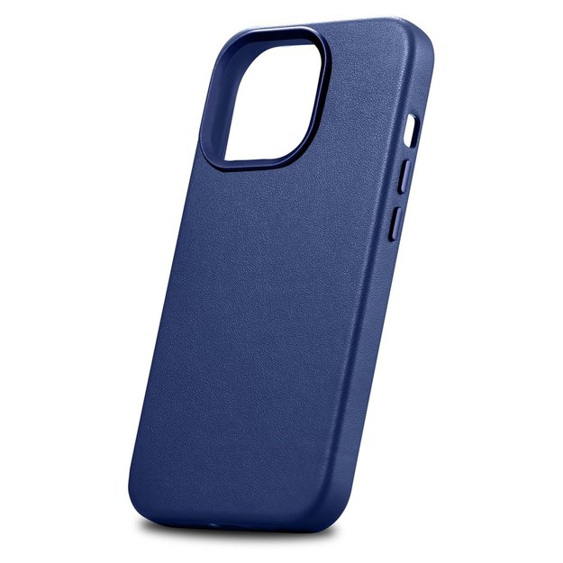 iCarer Case Leather Cover Genuine Leather Case for iPhone 14 Pro Max blue (WMI14220708-BU) (MagSafe compatible) 27