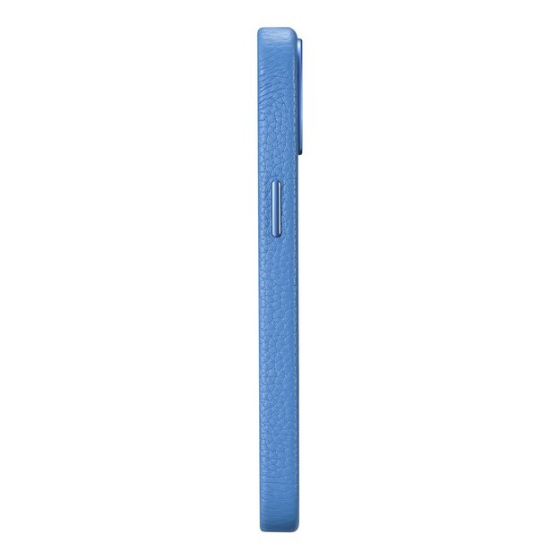 iCarer Litchi Premium Leather Case iPhone 14 Plus Magnetic Leather Case with MagSafe Light Blue (WMI14220711-LB) 26