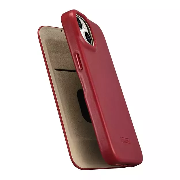 iCarer CE Oil Wax Premium Leather Folio Case iPhone 14 Plus Magnetic Flip Leather Folio Case MagSafe Red (AKI14220707-RD) 24