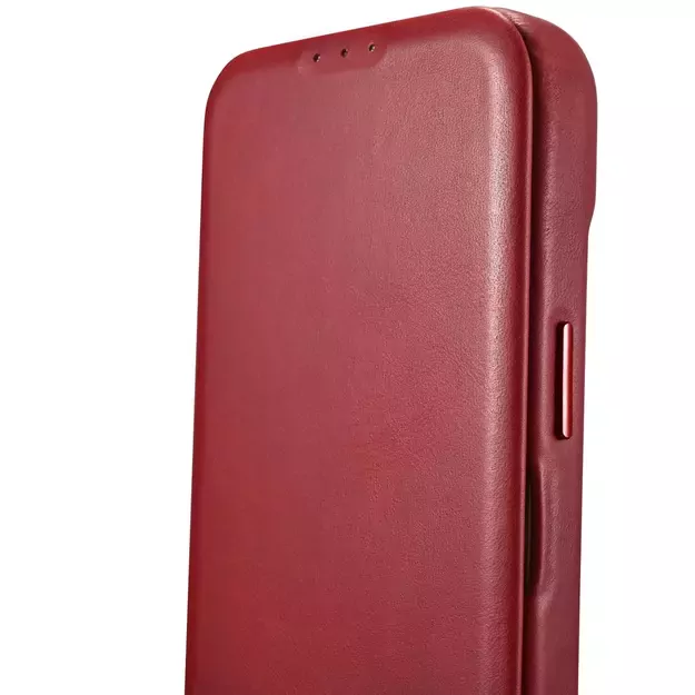 iCarer CE Oil Wax Premium Leather Folio Case iPhone 14 Plus Magnetic Flip Leather Folio Case MagSafe Red (AKI14220707-RD) 33