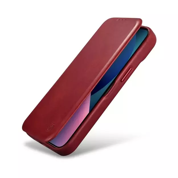 iCarer CE Oil Wax Premium Leather Folio Case iPhone 14 Plus Magnetic Flip Leather Folio Case MagSafe Red (AKI14220707-RD) 18
