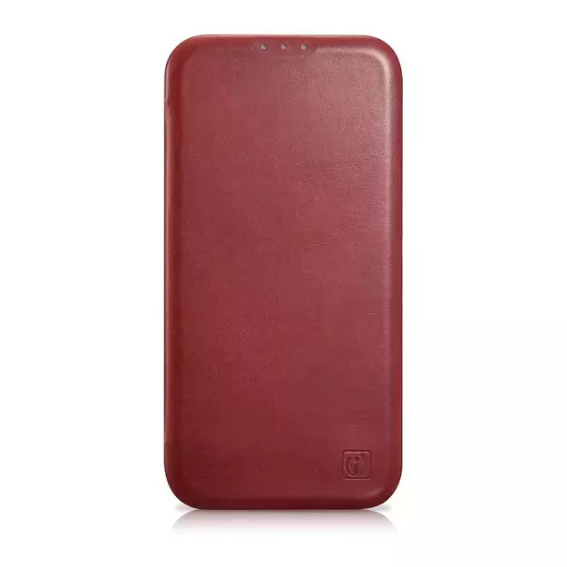 iCarer CE Oil Wax Premium Leather Folio Case iPhone 14 Plus Magnetic Flip Leather Folio Case MagSafe Red (AKI14220707-RD) 8