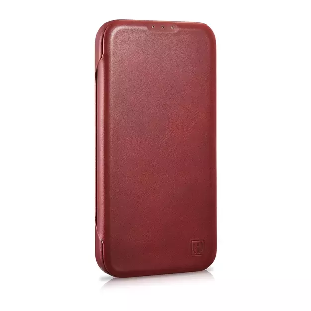 iCarer CE Oil Wax Premium Leather Folio Case iPhone 14 Plus Magnetic Flip Leather Folio Case MagSafe Red (AKI14220707-RD) 16