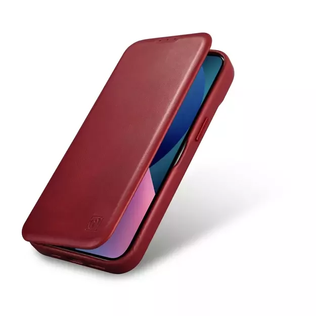 iCarer CE Oil Wax Premium Leather Folio Case iPhone 14 Plus Magnetic Flip Leather Folio Case MagSafe Red (AKI14220707-RD) 22