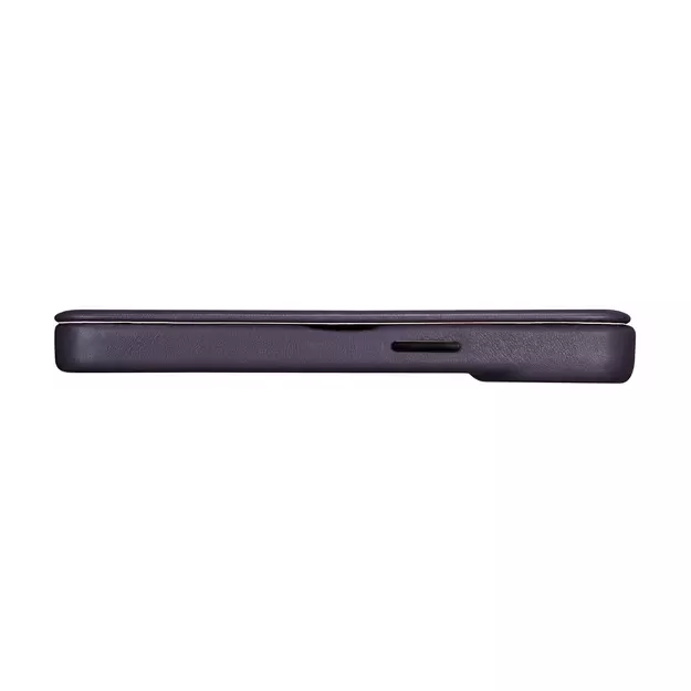 iCarer CE Premium Leather Folio Case iPhone 14 Plus Magnetic Flip Leather Folio Case MagSafe Dark Purple (WMI14220715-DP) 11