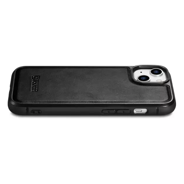 iCarer Leather Oil Wax case covered with natural leather for iPhone 14 Plus black (WMI14220719-BK) 20