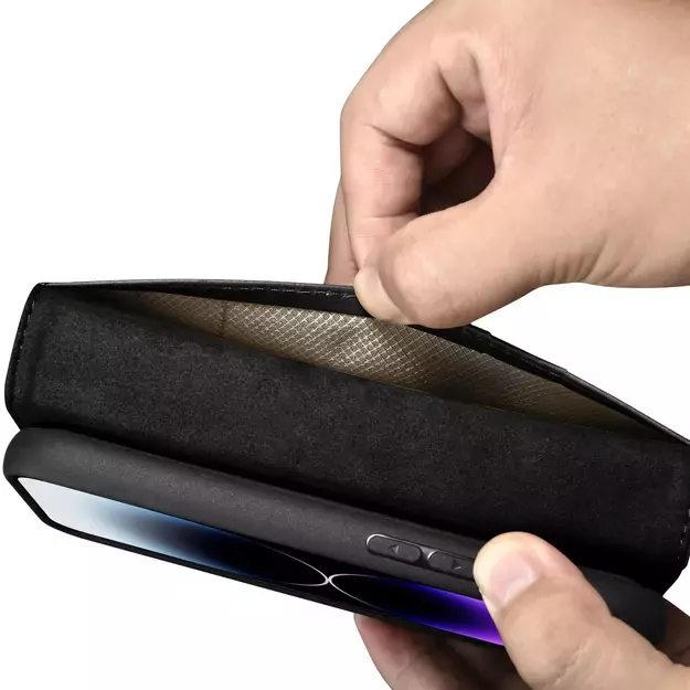 iCarer Oil Wax Wallet Case 2in1 Cover iPhone 14 Pro Leather Flip Cover Anti-RFID black (WMI14220722-BK) 26