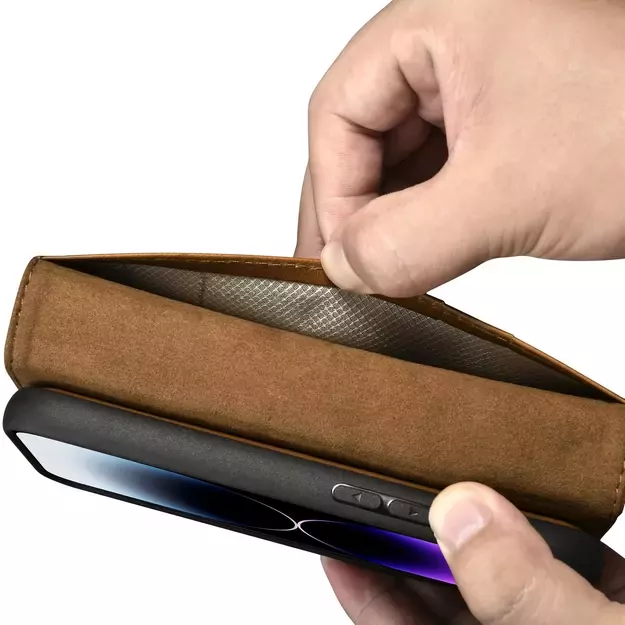 iCarer Oil Wax Wallet Case 2in1 Cover iPhone 14 Pro Max Leather Flip Cover Anti-RFID brown (WMI14220724-TN) 21