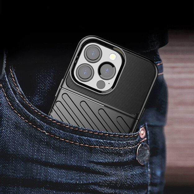 Thunder Case Flexible Tough Rugged Cover TPU Case for iPhone 13 Pro blue 24
