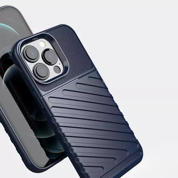 Thunder Case Flexible Tough Rugged Cover TPU Case for iPhone 13 Pro blue 1