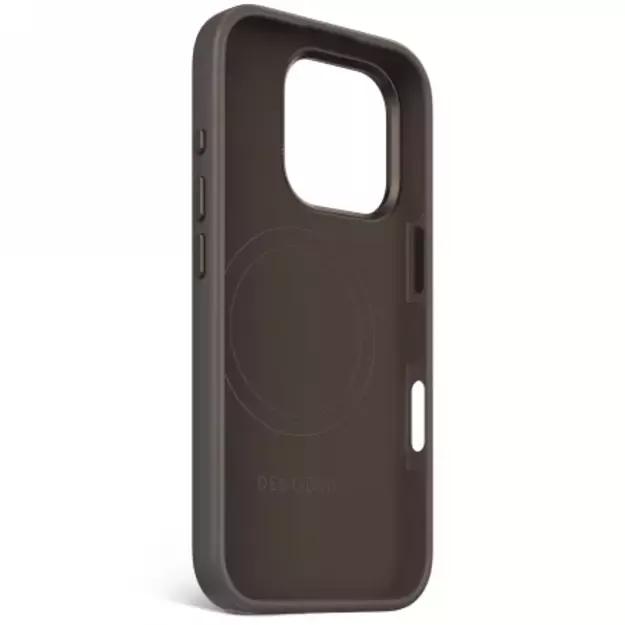 Decoded AntiMicrobial Silicone Stacks Backcover with MagSafe for iPhone 16 Pro - Dark Brown 2