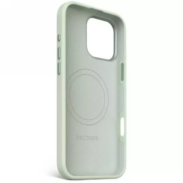 Decoded AntiMicrobial Silicone Stacks Backcover Case with MagSafe for iPhone 16 Pro Max - Green 2