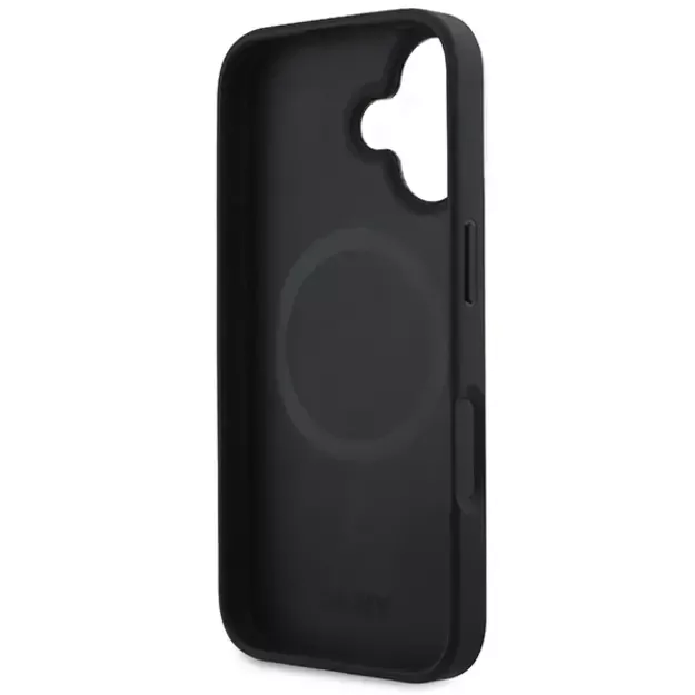 DKNY Checkered Pattern Magsafe iPhone 16 Case - Black 6