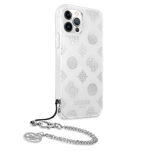 Guess GUHCP12LKSPESI iPhone 12 Pro Max 6.7&quot  silver/silver hardcase Peony Chain Collection 10