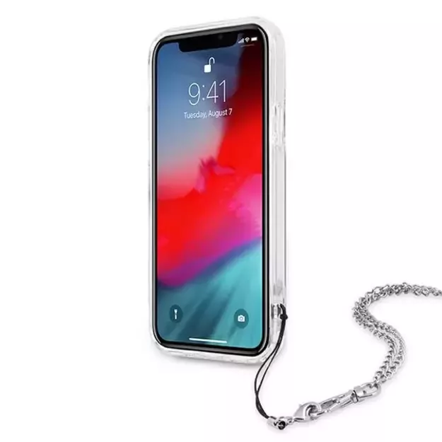 Guess GUHCP12LKSPESI iPhone 12 Pro Max 6.7&quot  silver/silver hardcase Peony Chain Collection 4