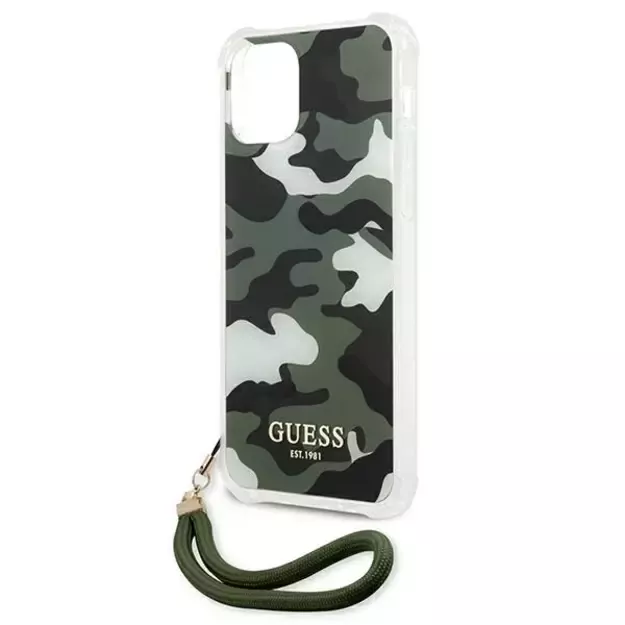 Guess GUHCP12MKSARKA iPhone 12/12 Pro 6.1&quot  green/khaki hardcase Camo Collection 5