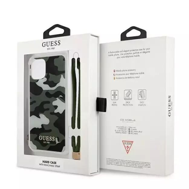 Guess GUHCP12MKSARKA iPhone 12/12 Pro 6.1&quot  green/khaki hardcase Camo Collection 7