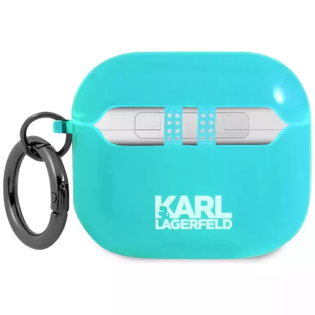 Karl Lagerfeld KLA3UCHFL AirPods 3 cover niebieski/blue Choupette 1