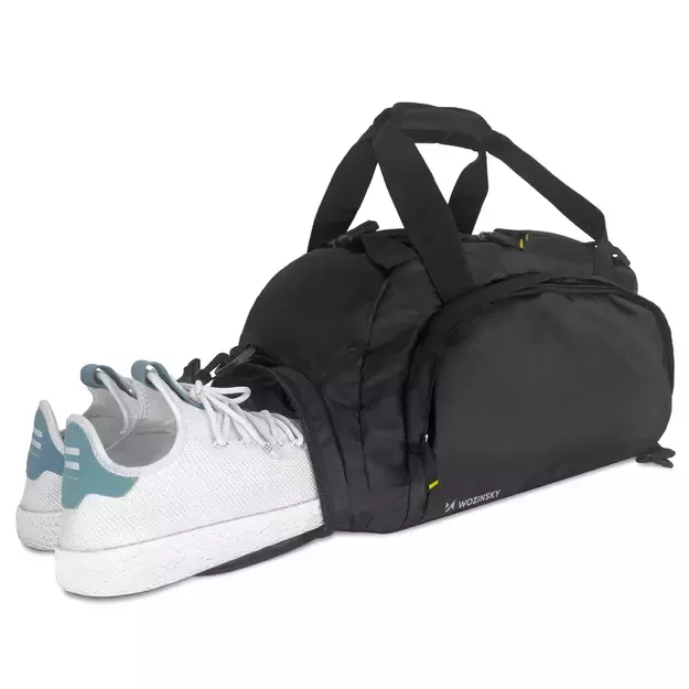 Wozinsky Travel Sports Bag Backpack Hand Luggage Bag 40x20x25 cm for Airplane Black (WSB-B01) 11