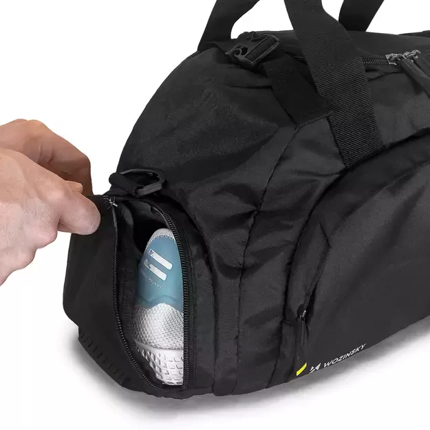Wozinsky Travel Sports Bag Backpack Hand Luggage Bag 40x20x25 cm for Airplane Black (WSB-B01) 12