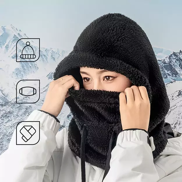 Qunature Arctic Velvet Ski Balaclava Size L - Black 7