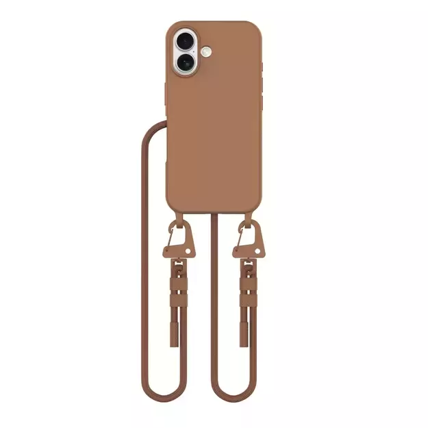 Tech-Protect MagNecklace MagSafe case with lanyard for iPhone 16 - brown 7