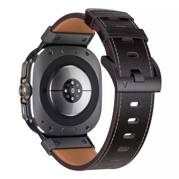 Tech-Protect Delta Pro Leather Strap for Samsung Galaxy Watch Ultra (47mm) - Black 6