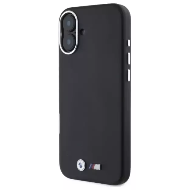 BMW M Smooth Full Wrapped Metal MagSafe Case for iPhone 16 Plus - Black 8