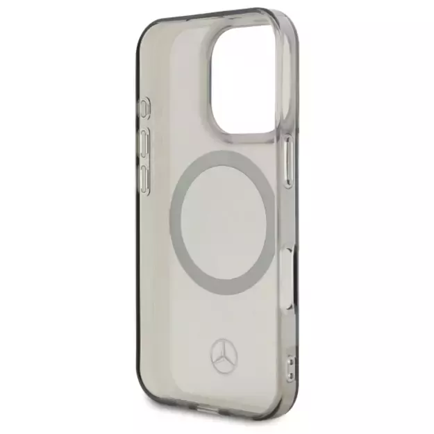 Mercedes Silver Ring MagSafe iPhone 16 Pro Case - Black 13