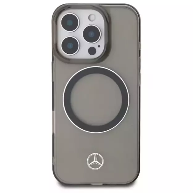 Mercedes Silver Ring MagSafe iPhone 16 Pro Case - Black 9