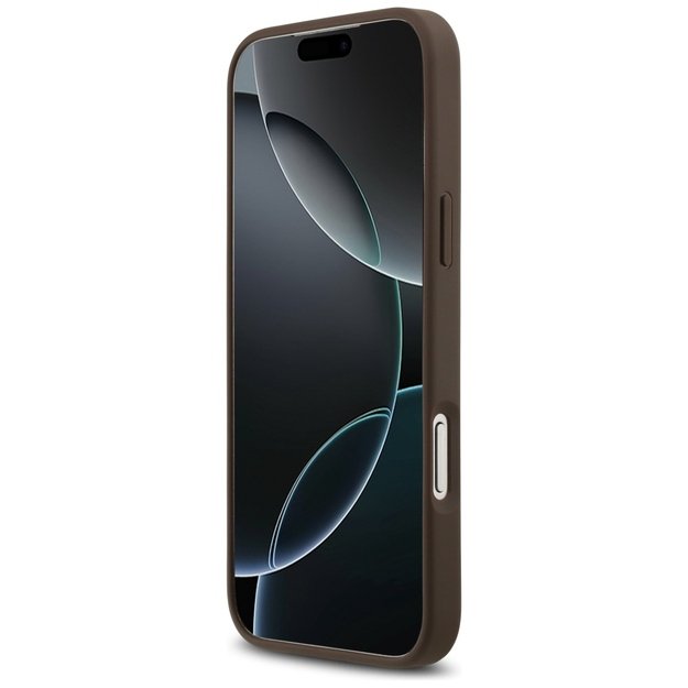 Guess 4G Nauble Card Triangle Case for iPhone 17 Pro Max - Brown 4