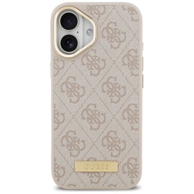Guess 4G Logo Plate MagSafe Case for iPhone 17 - Pink 2