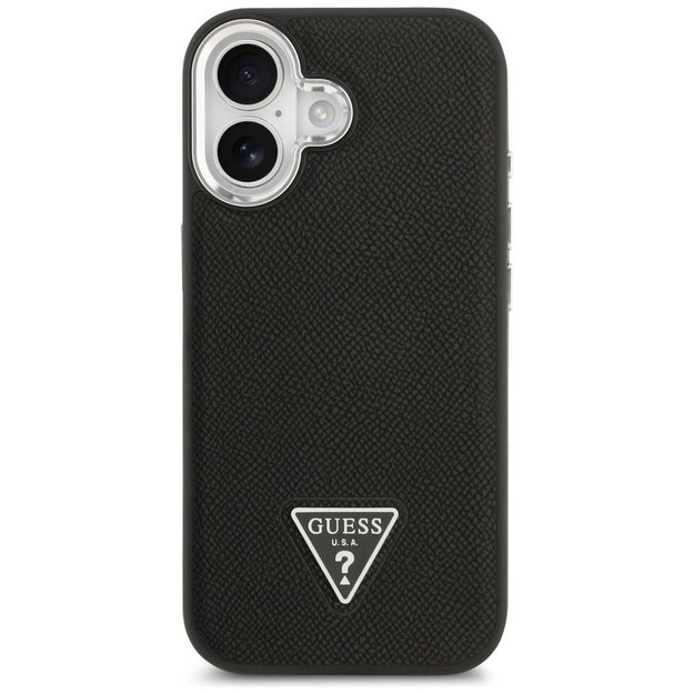 Guess Grained Triangle Logo MagSafe case for iPhone 17 - black 2