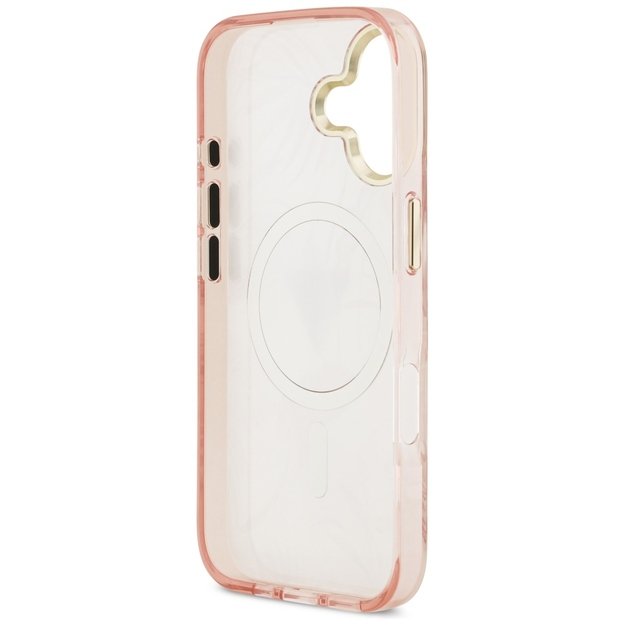 Guess Jungle Tonal Triangle MagSafe iPhone 17 Case - Pink 6