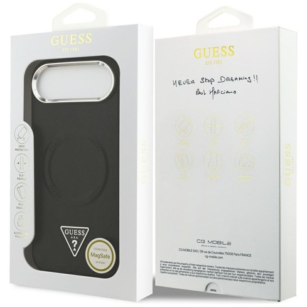 Guess Triangle Logo MagSafe Case for iPhone Air - Black 7