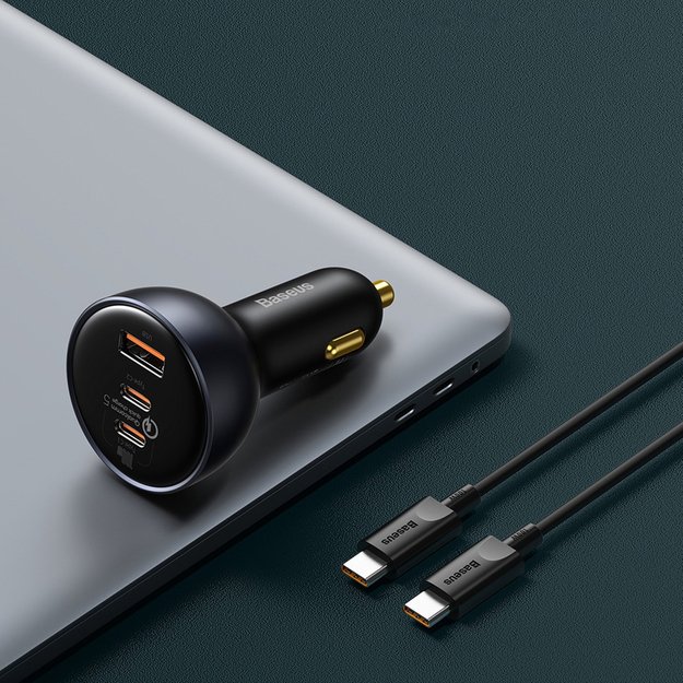 Baseus TZCCZM-0G USB-A / USB-C car charger 160W PPS / QC 5 / PD - gray 16