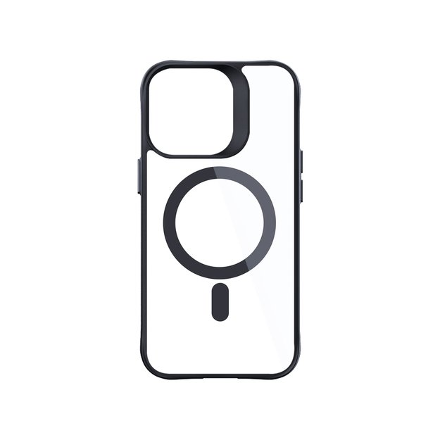 3mk Satin Armor MagCase with MagSafe for iPhone 14 Pro Max - Clear with Black Frame 1