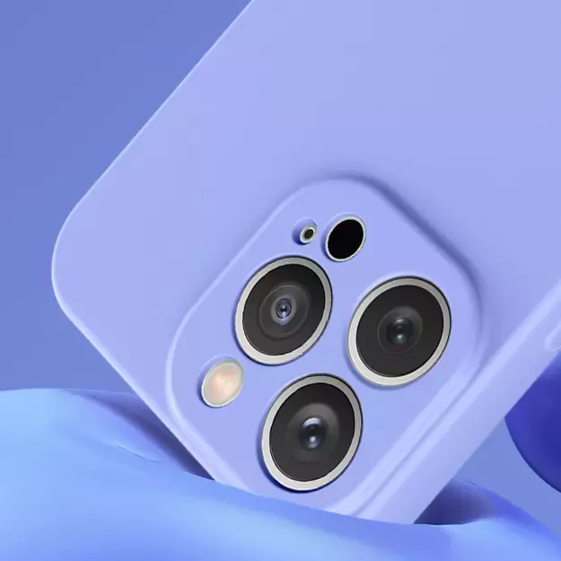 Silicone case iPhone 14 Plus silicone cover light blue 6