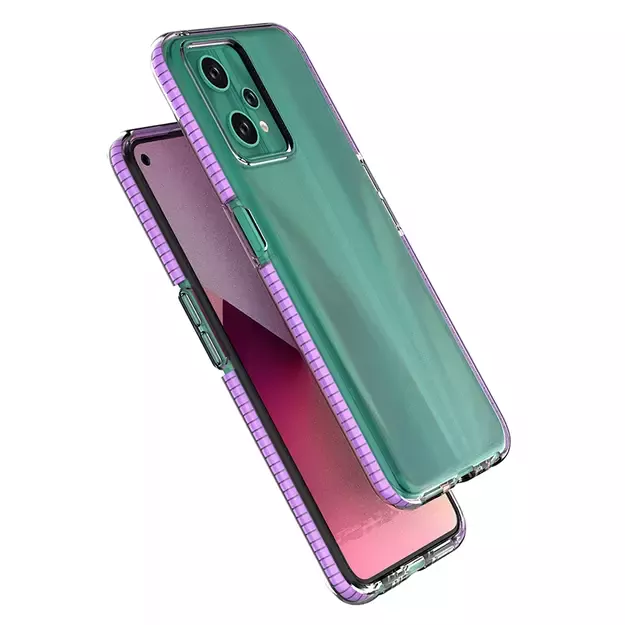 Spring Case for Realme 9 Pro silicone cover with frame light pink 4