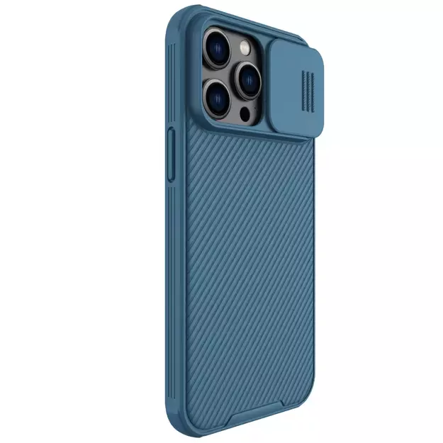 Nillkin CamShield Pro Case iPhone 14 Pro Max Armored Cover Camera Protector Blue 20