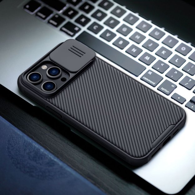 Nillkin CamShield Pro Case iPhone 14 Pro Max Armored Cover Camera Protector Blue 4