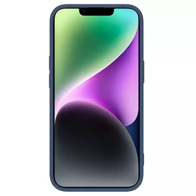 Nillkin CamShield Silky Silicone Case iPhone 14 case cover with camera cover blue 5