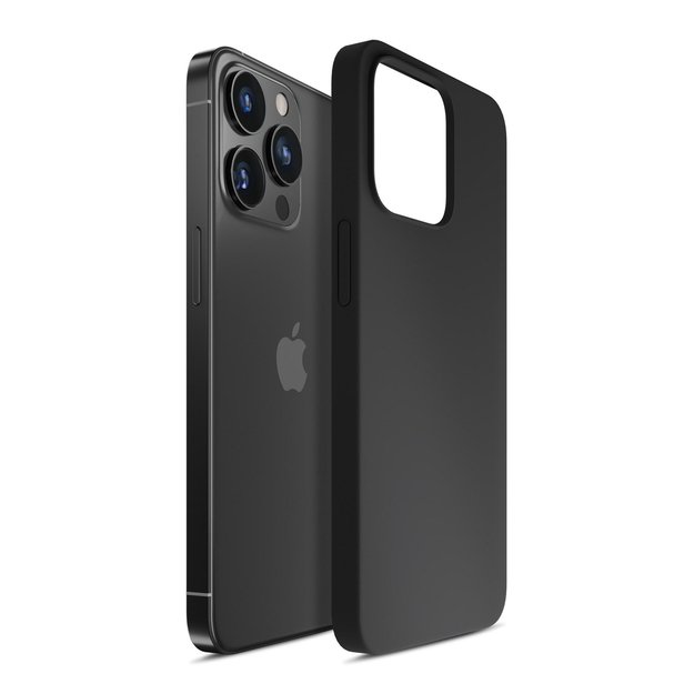 3mk Silicone Case for iPhone 16 Pro Max - Black 13