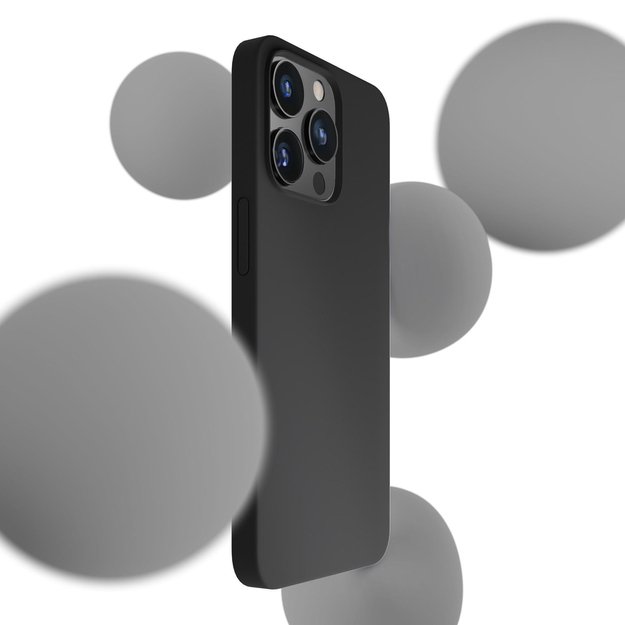 3mk Silicone Case for iPhone 16 Pro Max - Black 1