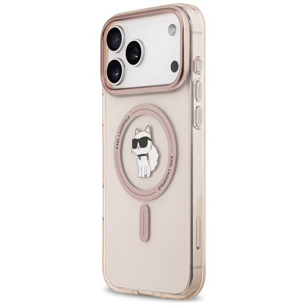 Karl Lagerfeld IML Choupette MagSafe Case for iPhone 17 Pro Max - Pink 1