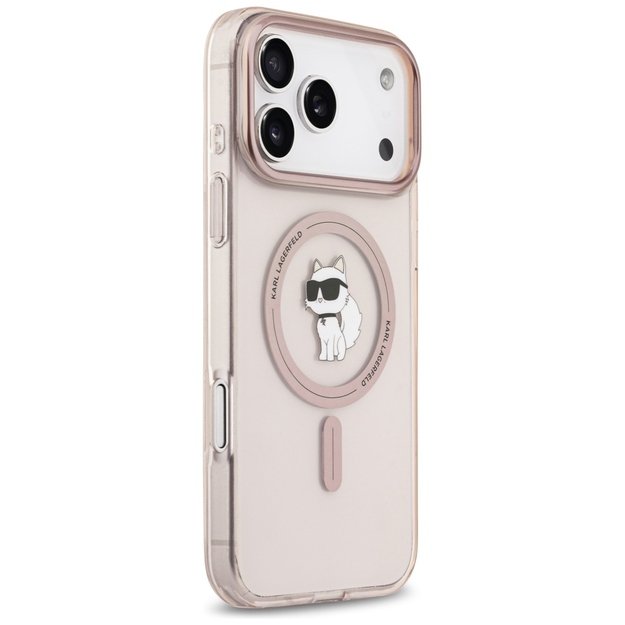 Karl Lagerfeld IML Choupette MagSafe Case for iPhone 17 Pro Max - Pink 3