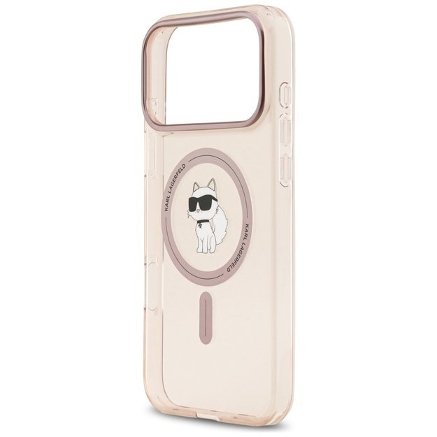 Karl Lagerfeld IML Choupette MagSafe Case for iPhone 17 Pro Max - Pink 5