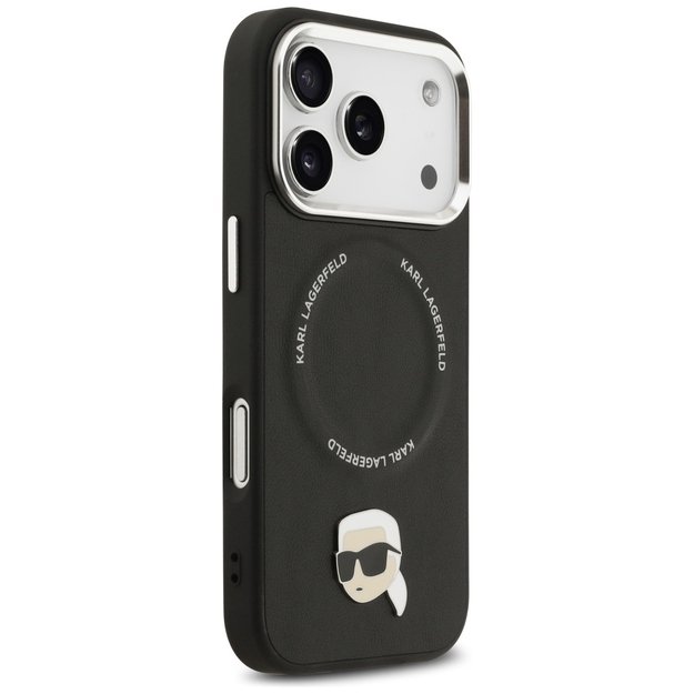 Karl Lagerfeld Karl Pin MagSafe Case for iPhone 17 Pro Max - Black 3