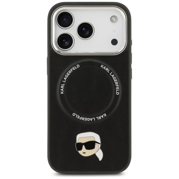 Karl Lagerfeld Karl Pin MagSafe Case for iPhone 17 Pro Max - Black 2