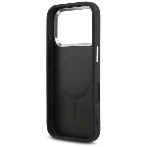 Karl Lagerfeld Karl Pin MagSafe Case for iPhone 17 Pro Max - Black 6